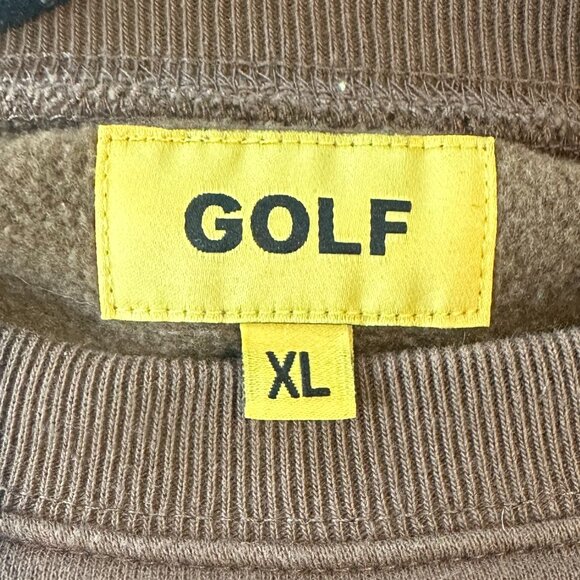 Men's GOLF WANG Brown Nova Crewneck Midweight Sweatshirt - Size XL - Picture 13 of 14